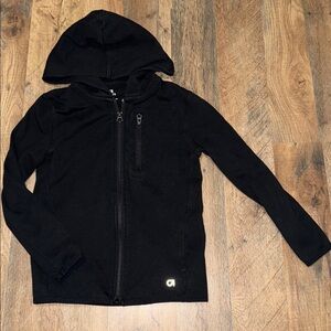 GAP Black Full Zip Hoodie Size Small (6-7)